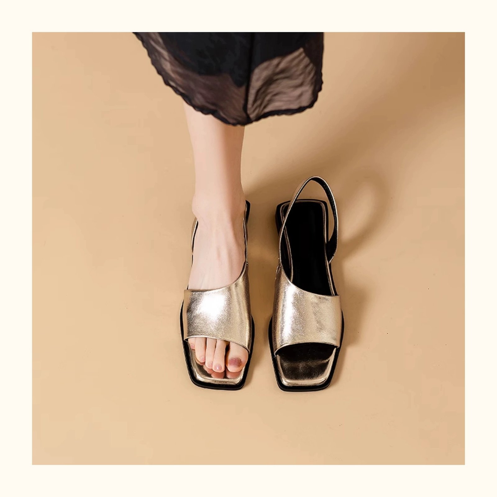 Outdoor Square Heel Roman Sandals All-matching - Image 7