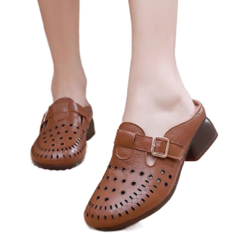 Toe Cap Semi Slipper Women's Summer Outerwear - Image 5