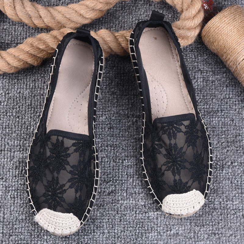Thin Pumps Linen Fisherman Shoes For Women - Image 4