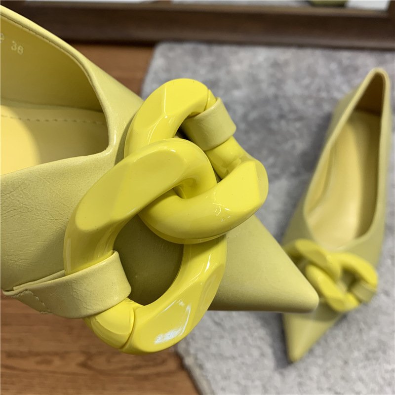 Comfortable Chain Professional Flat Shoes - Image 4