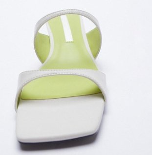Designer Shoes New White Kitten Heel Women Slipper Square Toe Fashion Ourdoor Fairy Sandals Slippers - Image 4