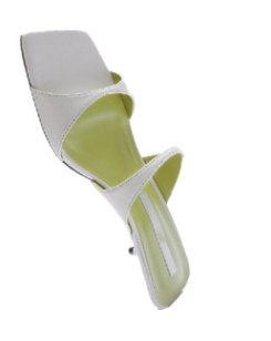 Designer Shoes New White Kitten Heel Women Slipper Square Toe Fashion Ourdoor Fairy Sandals Slippers - Image 5