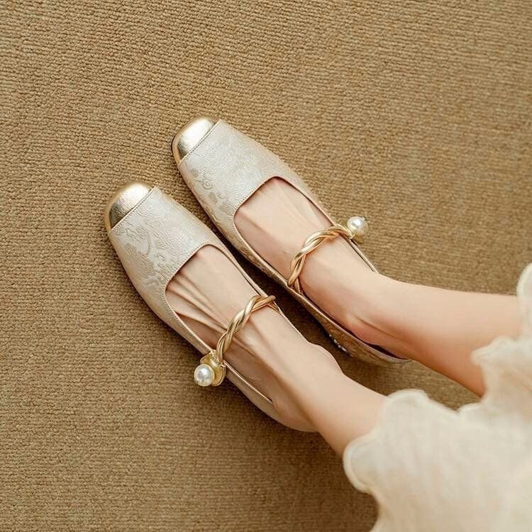 Spring And Summer New Retro Easy Matching French Low-cut Shoes - Image 3
