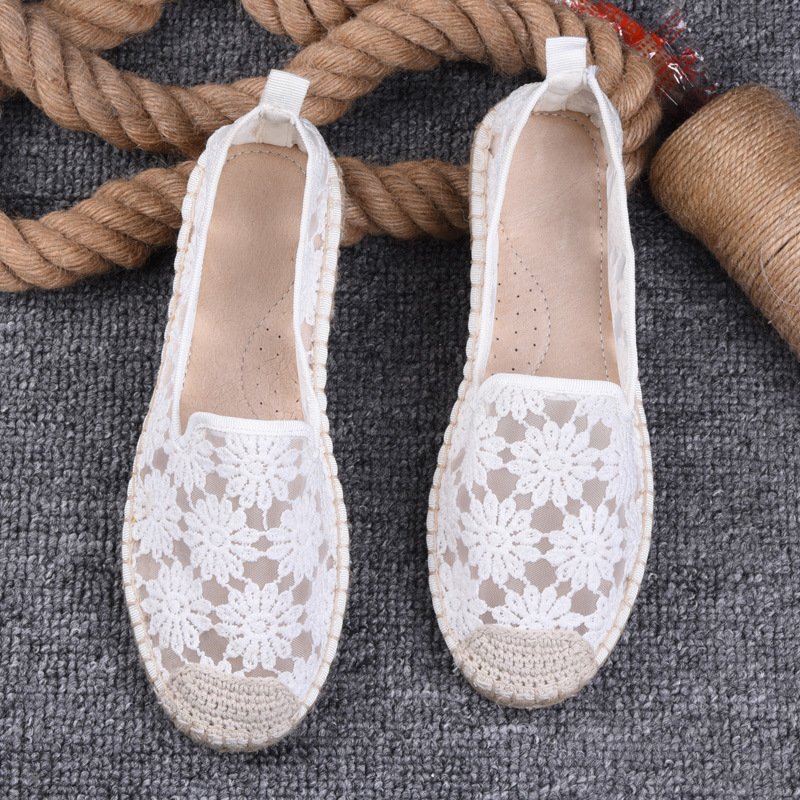 Thin Pumps Linen Fisherman Shoes For Women - Image 3