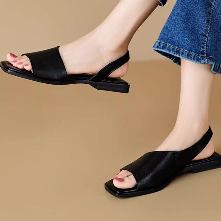 Outdoor Square Heel Roman Sandals All-matching - Image 4
