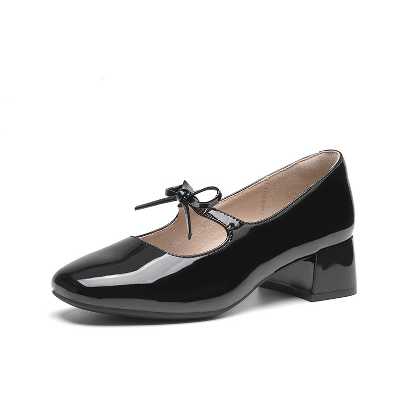 Comfortable Soft Soled Bow Mary Jane Shoes - Image 6