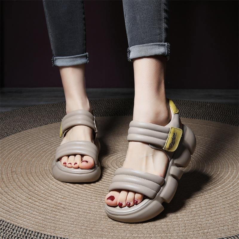 Open Toe All-Match Platform Non-slip Sandals Height Increasing Wedge