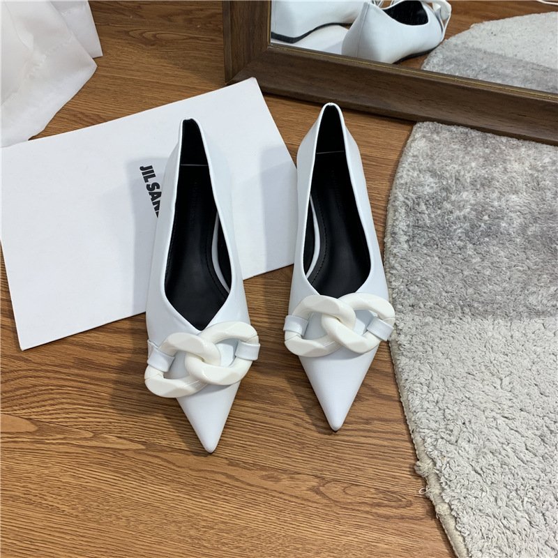 Comfortable Chain Professional Flat Shoes - Image 3