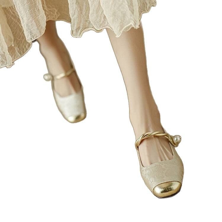 Spring And Summer New Retro Easy Matching French Low-cut Shoes - Image 5