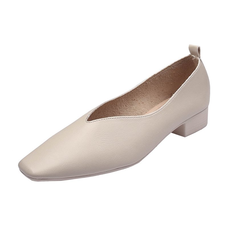 Square Toe Granny Shoes Flat Low-cut Shoes Casual All-matching - Image 5