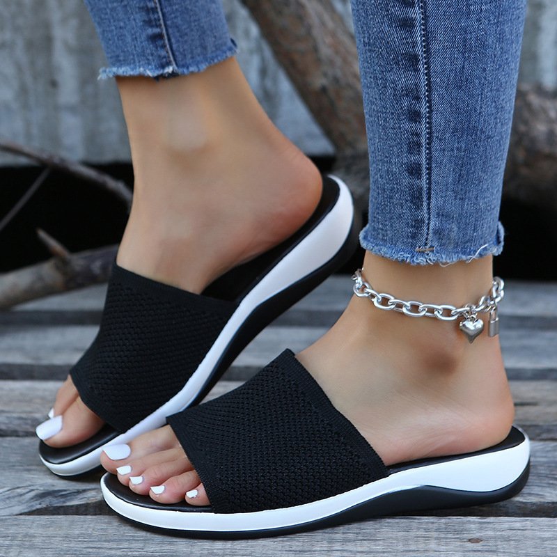 Women Shoes Summer Flat Sandals Casual Indoor Outdoor Slipper For Beach Shoes - Image 4