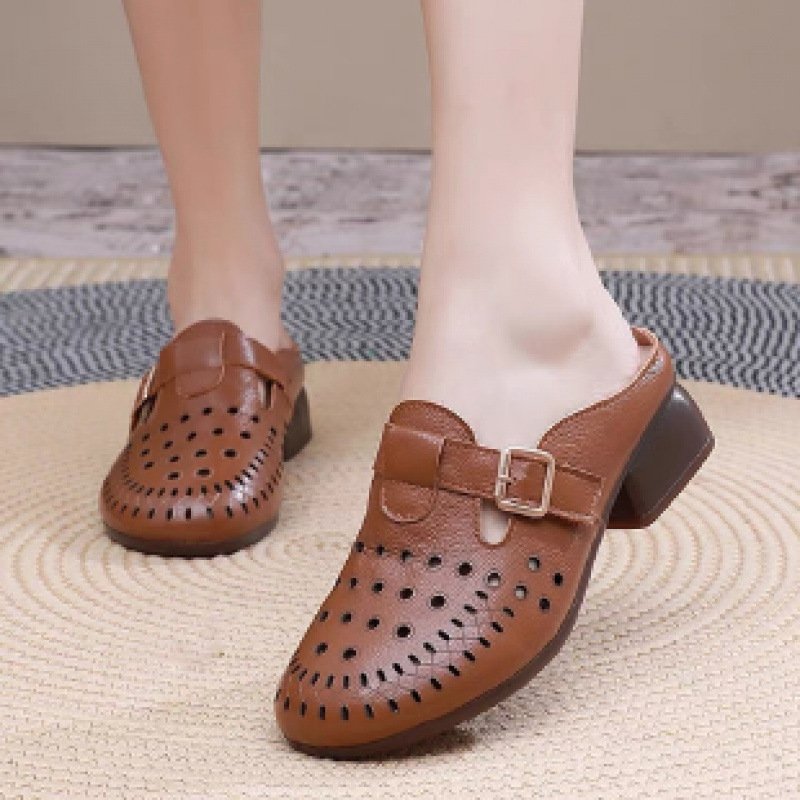 Toe Cap Semi Slipper Women's Summer Outerwear - Image 6