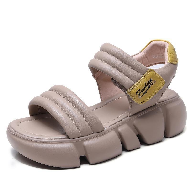 Open Toe All-Match Platform Non-slip Sandals Height Increasing Wedge - Image 7