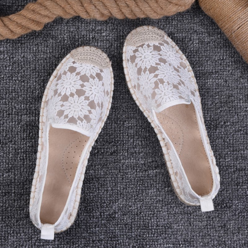 Thin Pumps Linen Fisherman Shoes For Women - Image 7