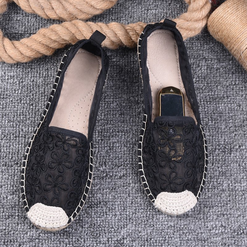 Thin Pumps Linen Fisherman Shoes For Women - Image 2
