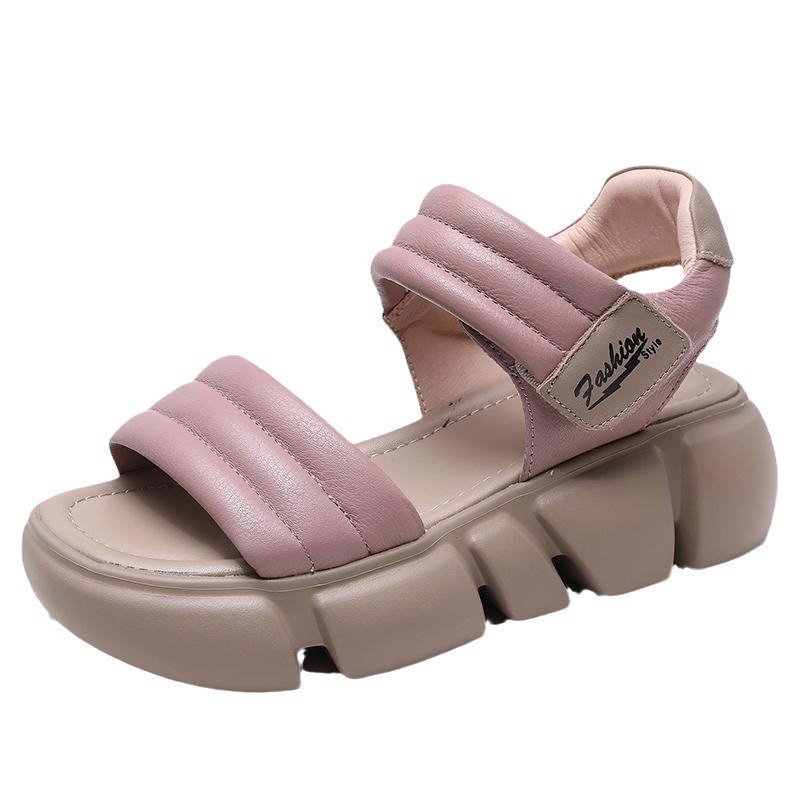 Open Toe All-Match Platform Non-slip Sandals Height Increasing Wedge - Image 5