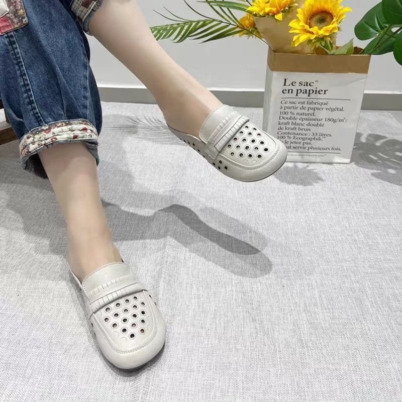 Toe Cap Semi Slipper Women's Summer Outerwear - Image 2